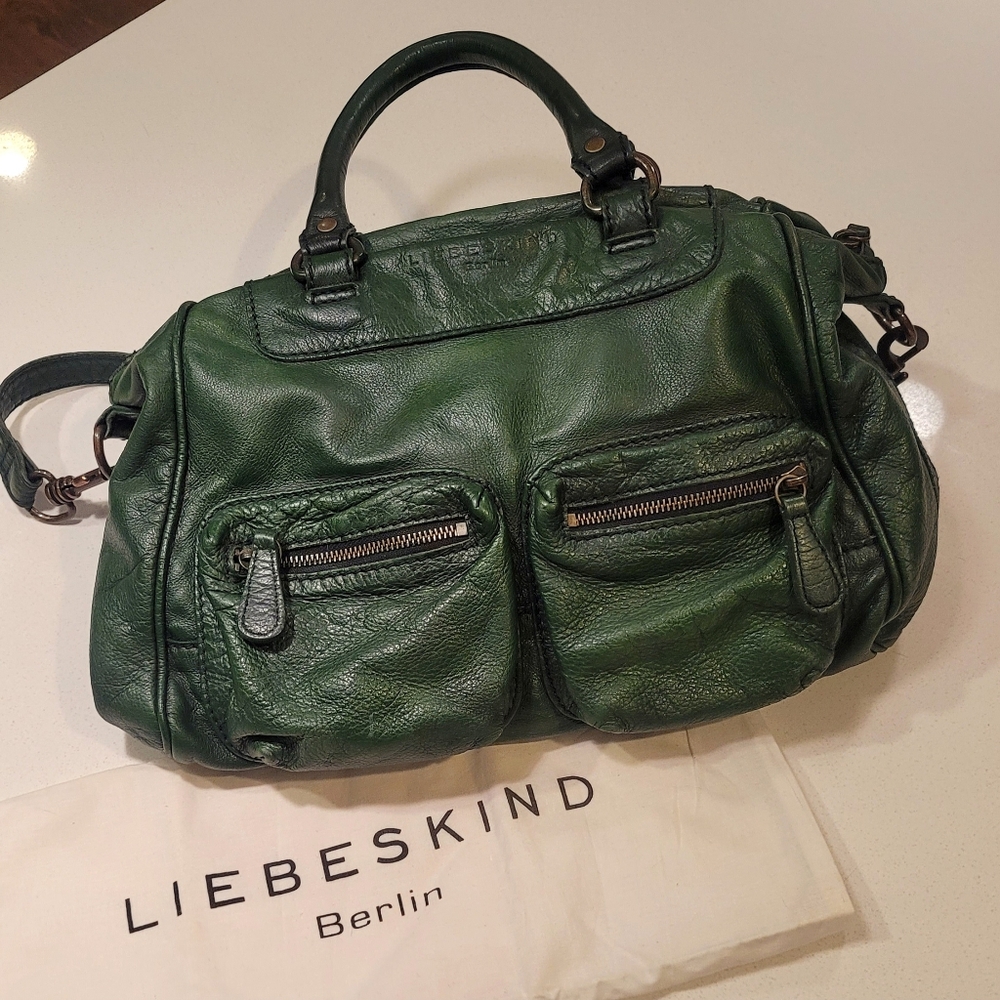 Liebeskind green crossbody leather bag